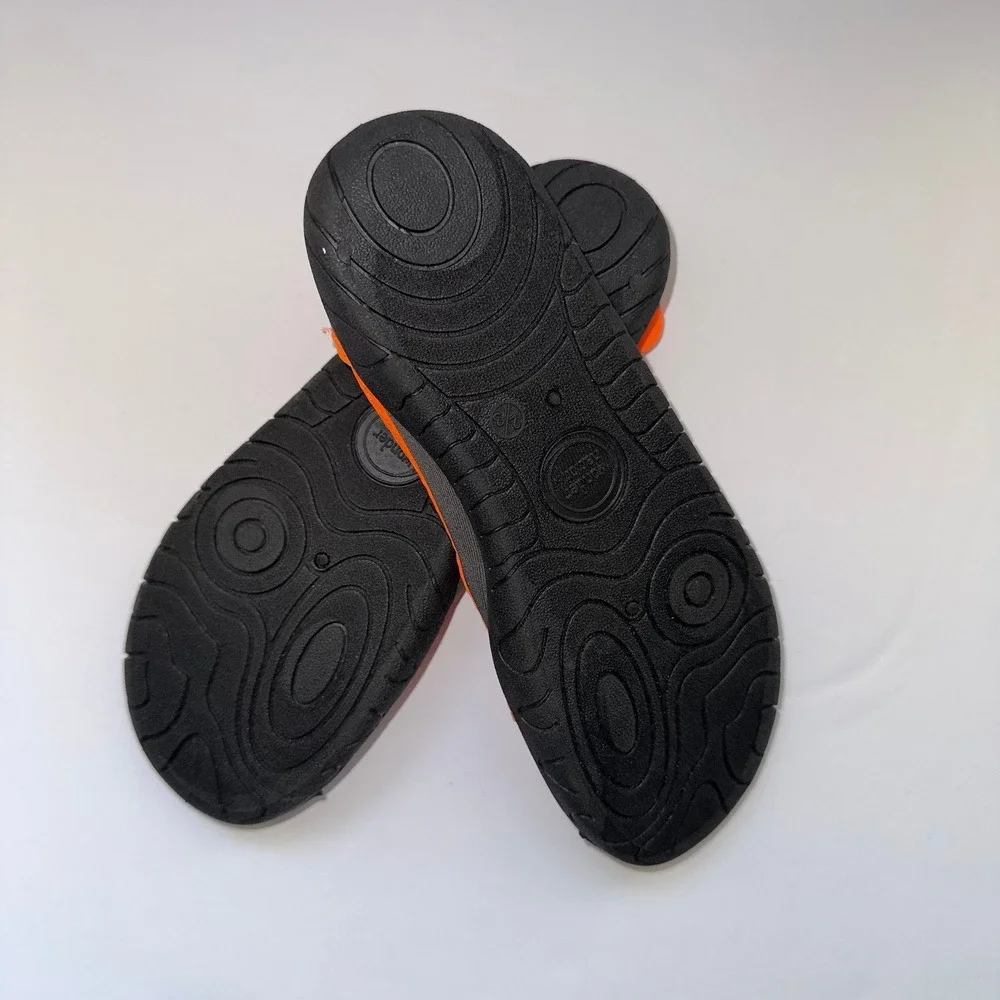 Wonder Nation Kids Gray Orange Slip On Water Shoes Size‎ 2-3